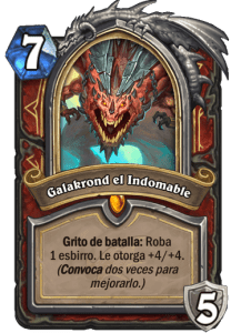 carta galakrond indomable