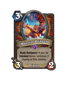 nueva carta guerrero dragon