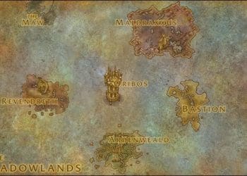 Mapa de World of WarCraft: Shadowlands en la Alpha