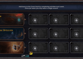 Hasta 9 opciones en el cofre semanal en Shadowlands (actualizado)