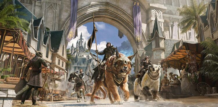 Imagen promocional de The Elder Scrolls Online, de su pase de contenido de 2025 y la Temporada del Gusano
